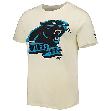 Men's New Era Cream Carolina Panthers Sideline Chrome T-Shirt