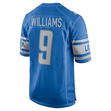 Men's Nike Jameson Williams Blue Detroit Lions Player Game Jersey