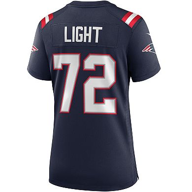 Women's Nike Matt Light Navy New England Patriots Game Retired Player Jersey
