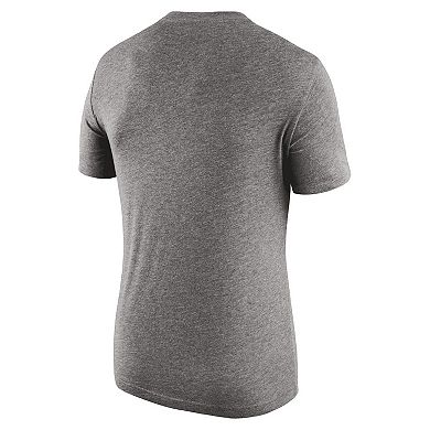 Men's Nike Heather Gray Stanford Cardinal 2-Hit Tri-Blend T-Shirt