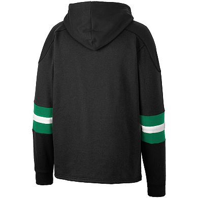 Men's Colosseum Black North Dakota Fighting Hawks Lace-Up 4.0 Pullover Hoodie