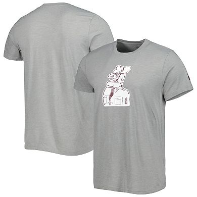 Men's adidas Heathered Gray Texas A&M Aggies Vintage Team Logo Tri-Blend T-Shirt