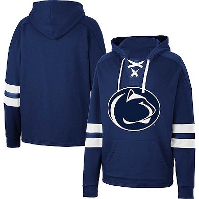 Men's Colosseum Navy Penn State Nittany Lions Lace-Up 4.0 Pullover Hoodie