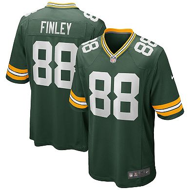 Men's Nike Jermichael Finley Green Green Bay Packers Game Retired Player Jersey