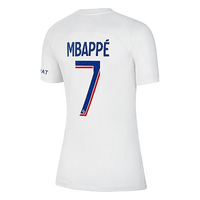Women's Nike Kylian Mbappe White Paris Saint-Germain 2022/23 Third Breathe Stadium Replica Player Jersey