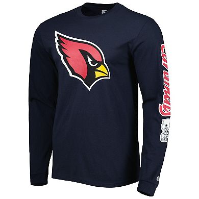 Men's Starter Navy Arizona Cardinals Halftime Long Sleeve T-Shirt