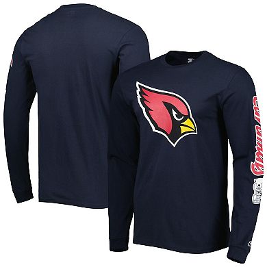 Men's Starter Navy Arizona Cardinals Halftime Long Sleeve T-Shirt