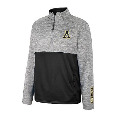 Men's Colosseum Gray Appalachian State Mountaineers John Half-Zip Jacket