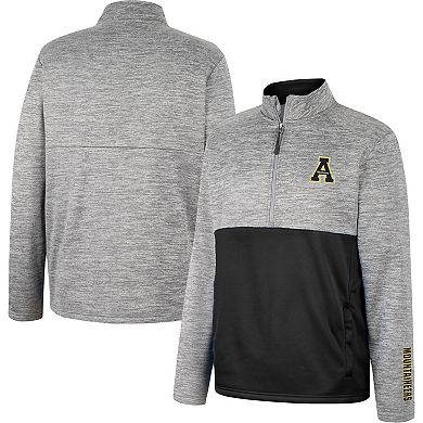 Men's Colosseum Gray Appalachian State Mountaineers John Half-Zip Jacket