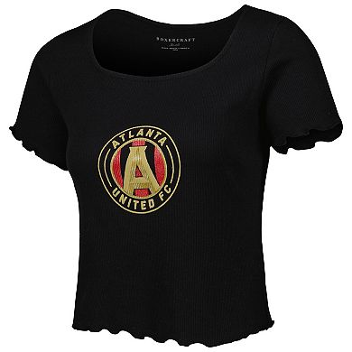Women's Black Atlanta United FC Baby Rib T-Shirt