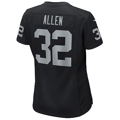 Women's Nike Marcus Allen Black Las Vegas Raiders Game Retired Player Jersey
