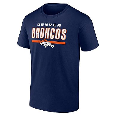 Men's Fanatics Branded Navy Denver Broncos Speed & Agility T-Shirt
