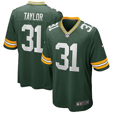 Men's Nike Jim Taylor Green Green Bay Packers Game Retired Player Jersey