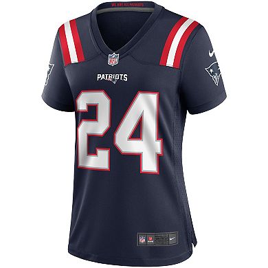 Women's Nike Ty Law Navy New England Patriots Game Retired Player Jersey