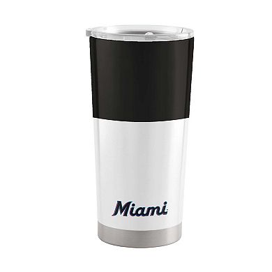 Miami Marlins 20oz. Colorblock Stainless Steel Tumbler