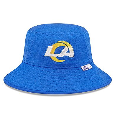 Men's New Era Heather Royal Los Angeles Rams Bucket Hat