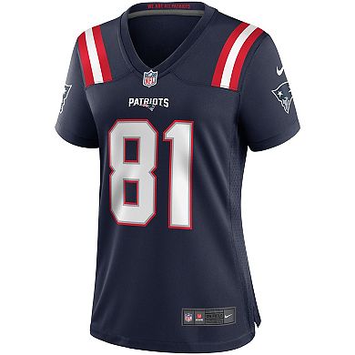 Women's Nike Randy Moss Navy New England Patriots Game Retired Player Jersey
