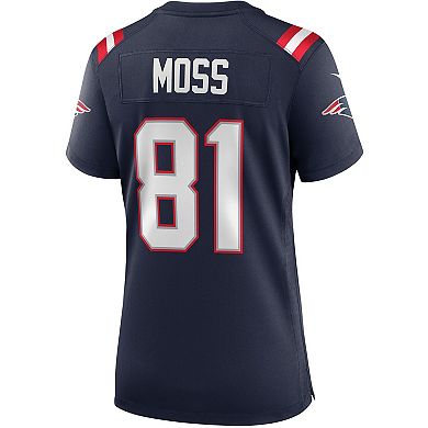 Women's Nike Randy Moss Navy New England Patriots Game Retired Player Jersey
