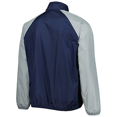 Men's G-III Sports by Carl Banks Navy Penn State Nittany Lions Point Guard Raglan Half-Zip Jacket