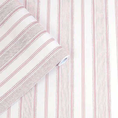 Laura Ashley Heacham Stripe Seaspray Removeable Wallpaper