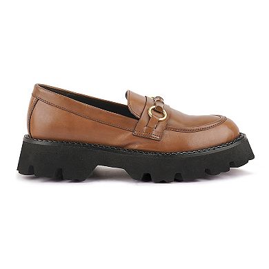 Rag & Co Cheviot Women's Chunky Leather Loafers