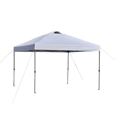 Outsunny 10' x 10' Outdoor Pop-Up Party Tent Canopy, Grey