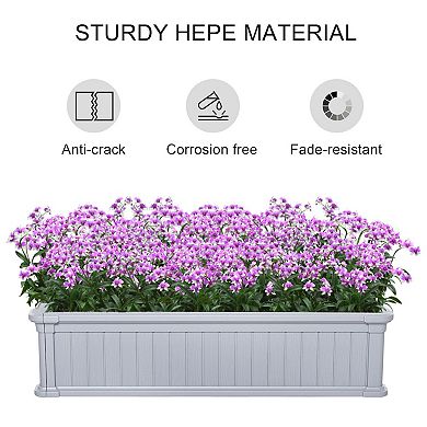 Plastic Cultivation Bed Flower, Herb, Veggie Planter For Garden, Backyard