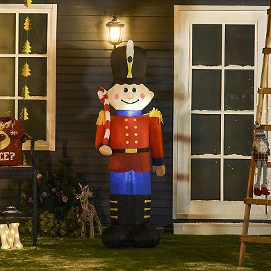 6' Toy Soldier Nutcracker Christmas Lawn Inflatable Outdoor Decoration