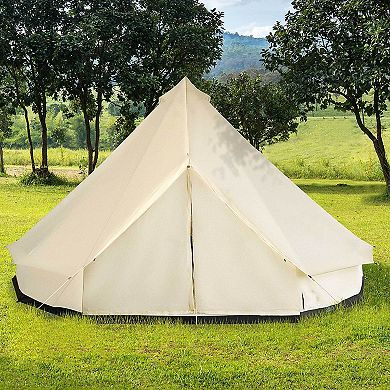 17'  Family Tent 10 Persons Waterproof  Teepee Bell Tents Hunting Camp