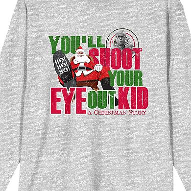 Men's A Christmas Story You'll Shoot Your Eye Out Long Sleeve Tee