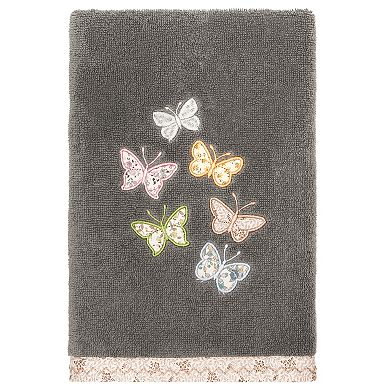 Linum Home Textiles Turkish Cotton Mariposa 3-piece Embellished Towel Set