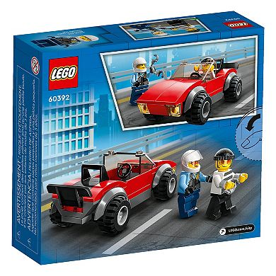 LEGO City Police Bike Car Chase 60392 Building Toy Set