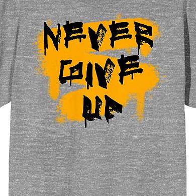 Men's Gym Culture Never Give Up Tee