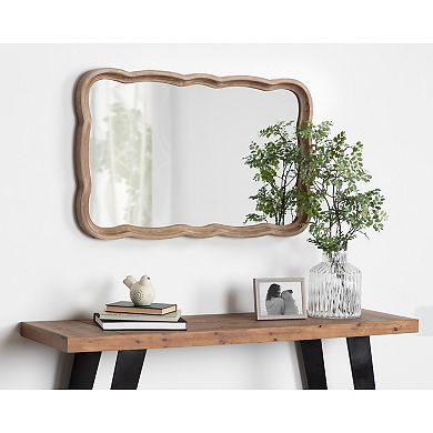 Kate and Laurel Hatherleigh Scalloped Wall Mirror