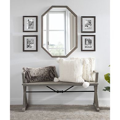 Kate and Laurel Hogan Octagon Framed Wall Mirror