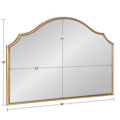 Kate and Laurel Leanna Arched Framed Wall Mirror