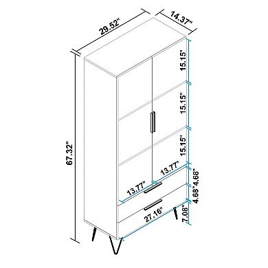 MANHATTAN COMFORT Beekman Tall Cabinet 