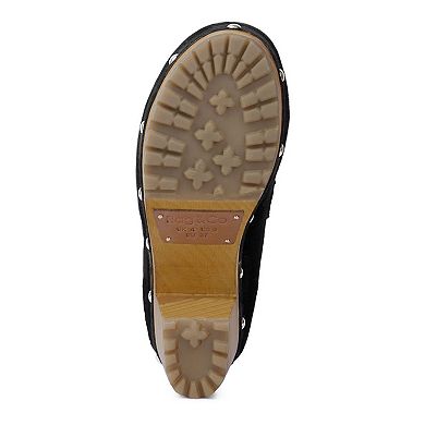 Rag & Co Osage Women's Suede Heeled Clogs