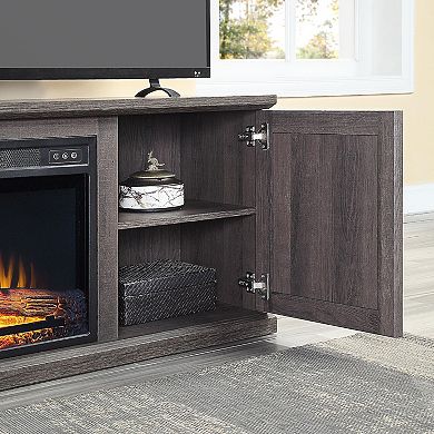 MANHATTAN COMFORT Franklin Electric Fireplace TV Stand