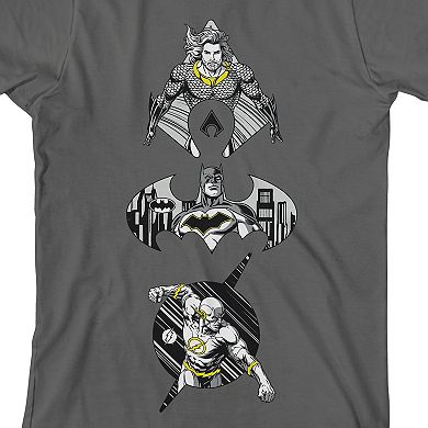 Boys 8-20 Justice League Aquaman, Batman & The Flash Graphic Tee