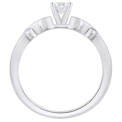 Alyson Layne 14k Gold 1/2 Carat T.W. Diamond Oval Cut Engagement Ring