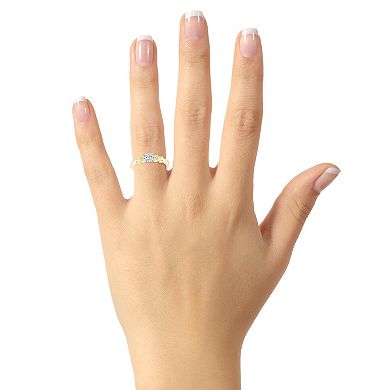 Alyson Layne 14k Gold 1/2 Carat T.W. Diamond Round Engagement Ring