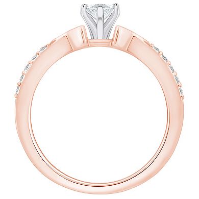 Alyson Layne 14k Gold 1/2 Carat T.W. Diamond Marquise Engagement Ring