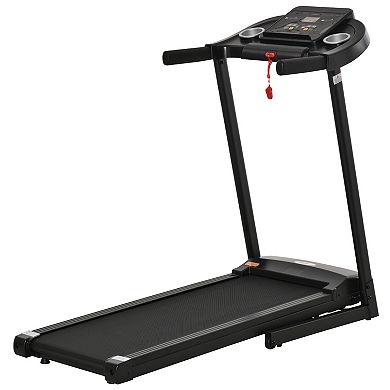 Home Gym Treadmill With Safety Key, Running Speed Settings, And Two Wheels