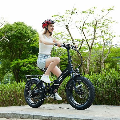 GoPowerBike GoCruiser Fat Tire Foldable Electric Bike