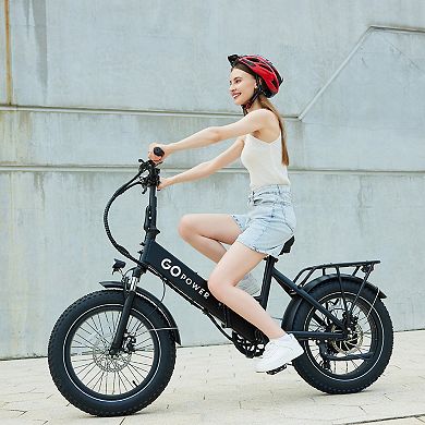 GoPowerBike GoCruiser Fat Tire Foldable Electric Bike