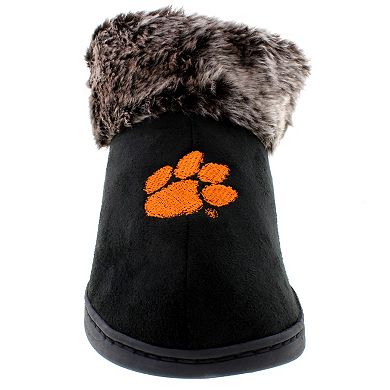 Clemson Tigers Women's Faux Fur Boot Slippers