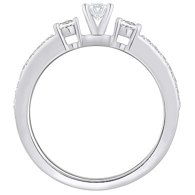 Alyson Layne 14k Gold 1/2 Carat T.W. Diamond Oval Cut Engagement Ring