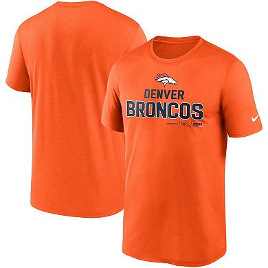 Men's Nike Orange Denver Broncos Legend Community Performance T-Shirt