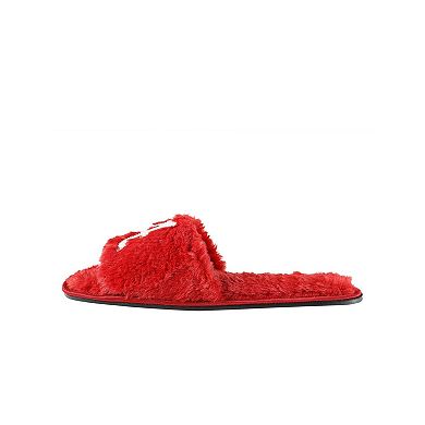 Women's FOCO Crimson Alabama Crimson Tide Rhinestone Fuzzy Slippers